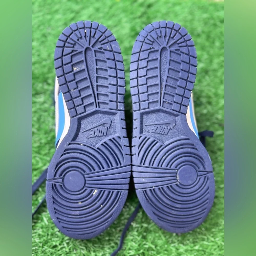 Nike‎ Dunk Low Big Kids' Shoes University Blue/Midnight Navy/White) Size 4.5